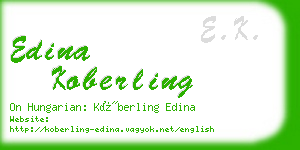 edina koberling business card